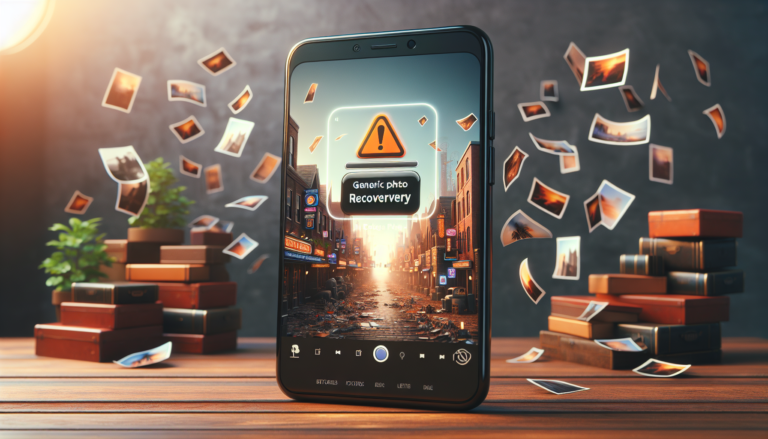 Recuperação de fotos apagadas em dispositivos móveis.