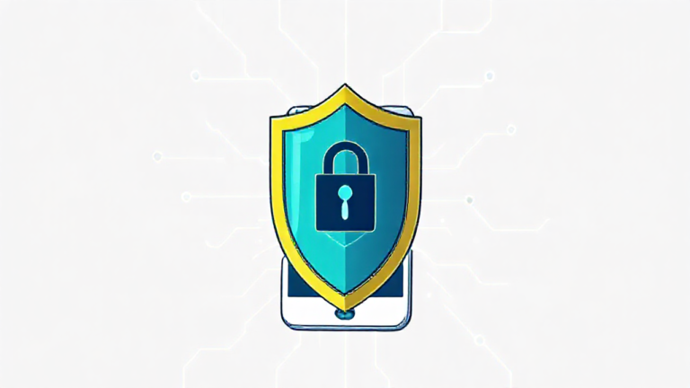 Imagem de destaque mostrando um celular em processo de verificação de segurança por um aplicativo antivírus