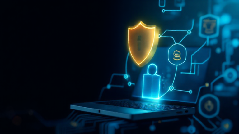 Imagem de destaque mostrando um smartphone protegido por um aplicativo antivírus, simbolizando otimização e limpeza eficiente.