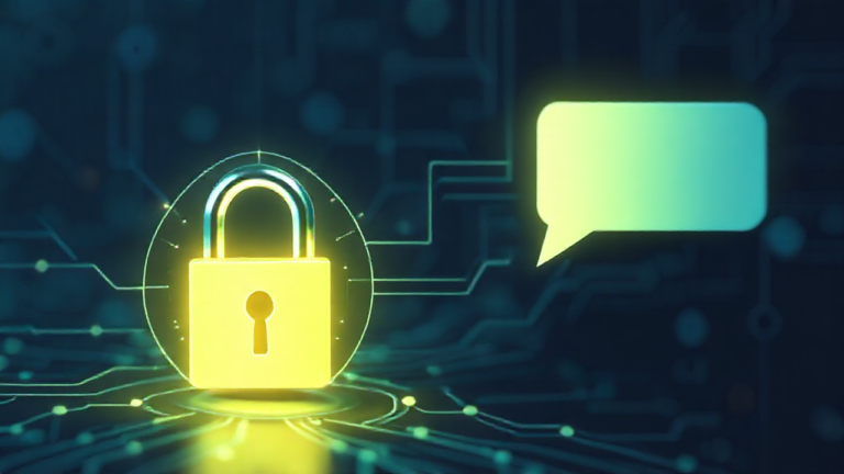 Imagem ilustrando a segurança e privacidade em aplicativos de mensagens.