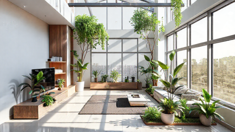 Interface de um aplicativo móvel mostrando uma planta baixa residencial digital