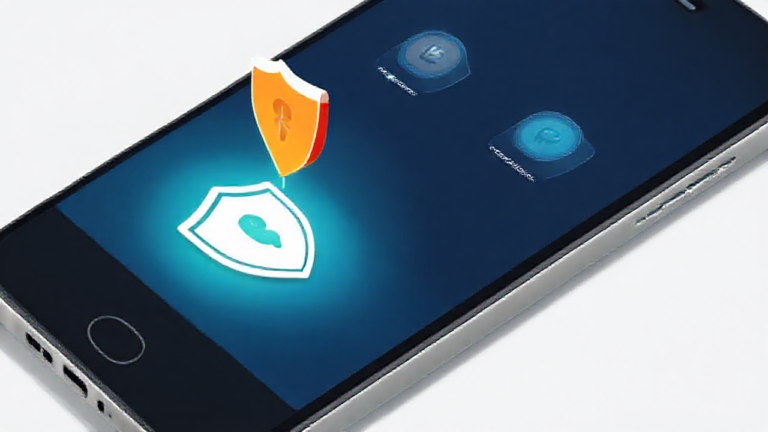 Imagem de destaque mostrando ícones de antivírus em dispositivos móveis