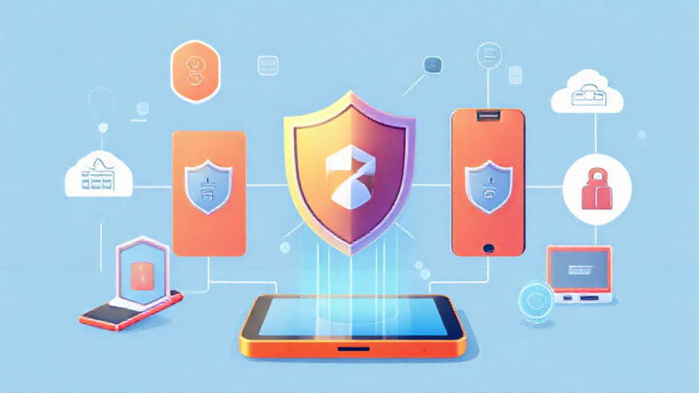 Imagem de destaque ilustrando proteção e segurança em dispositivos móveis com antivírus gratuito