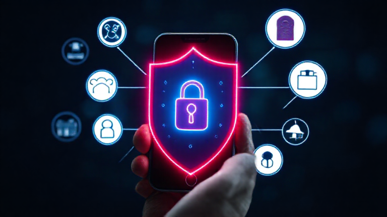 Imagem de um celular protegido com aplicativo antivírus gratuito instalado