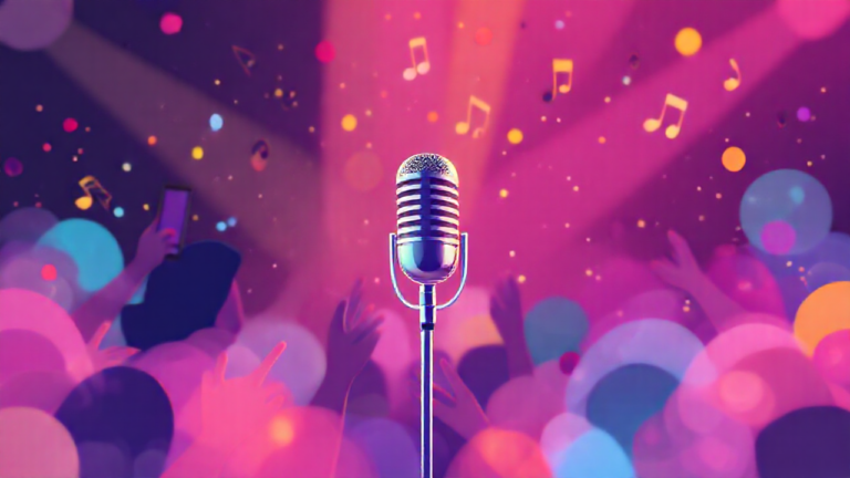 Imagem destacando os aplicativos de karaokê mais populares para Android e iOS.