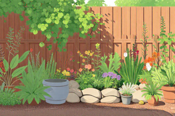 Imagem de um jardim doméstico com repelentes caseiros mostrando suas aplicações