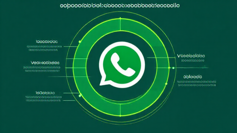 Imagem de aplicativo de otimização de WhatsApp em um smartphone Android, mostrando melhorias de eficiência.