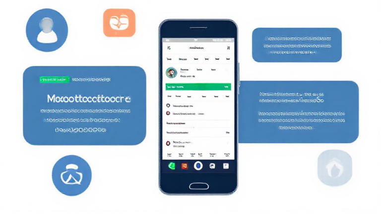 Imagem de um smartphone com um aplicativo de revelação de visitas no Instagram em destaque.