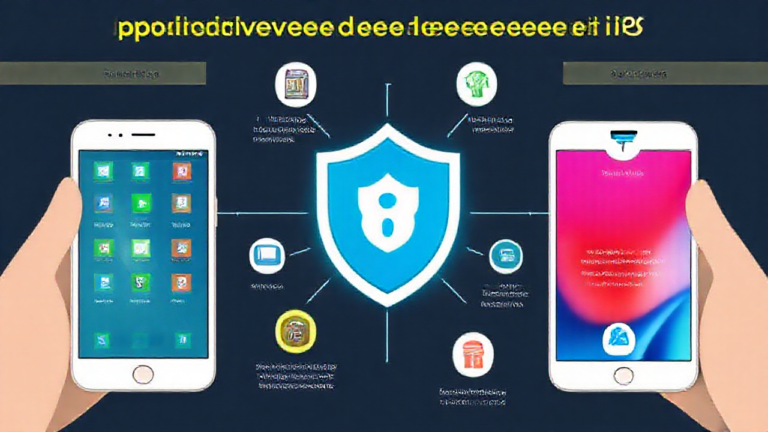 Imagem ilustrando aplicativos de antivírus gratuitos para dispositivos Android e iOS, destacando segurança e proteção.