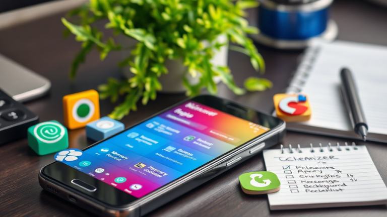 Imagem ilustrativa sobre dicas para otimização de memória em celulares com aplicativos Android e iOS.