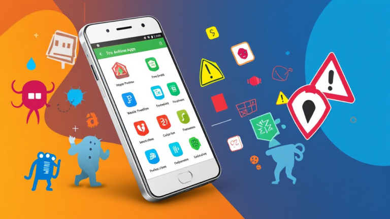 Imagem mostrando os melhores aplicativos de antivírus gratuitos na Play Store e App Store para Android e iOS.