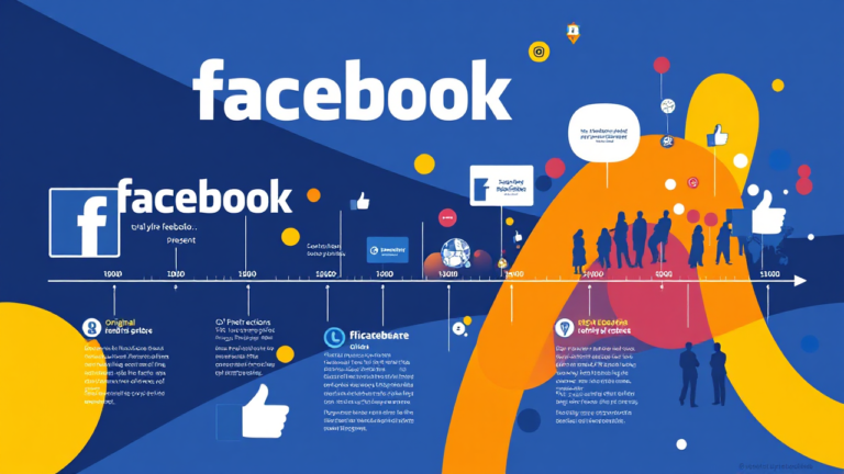 Imagem ilustrativa sobre curiosidades do aplicativo Facebook, destacando suas inovações e impacto na comunicação online.