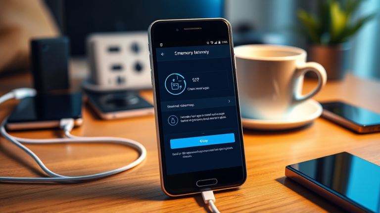 Imagem representativa de aplicativos de otimização de memória para celular, mostrando como melhorar o desempenho e a vida útil do dispositivo.