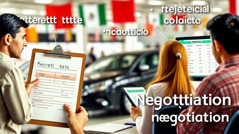 Guia passo a passo sobre financiamento de carros no México.