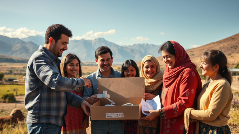 Imagem ilustrativa do kit de antena digital gratuito, simbolizando inclusão digital na população.