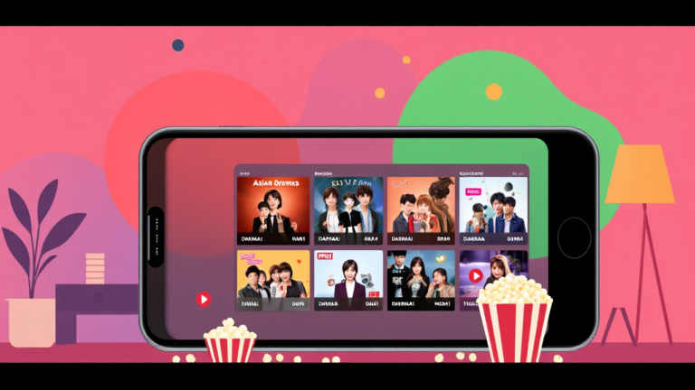 Imagem que representa aplicativos de streaming para doramas, destacando a variedade de opções disponíveis para assistir dramas asiáticos.