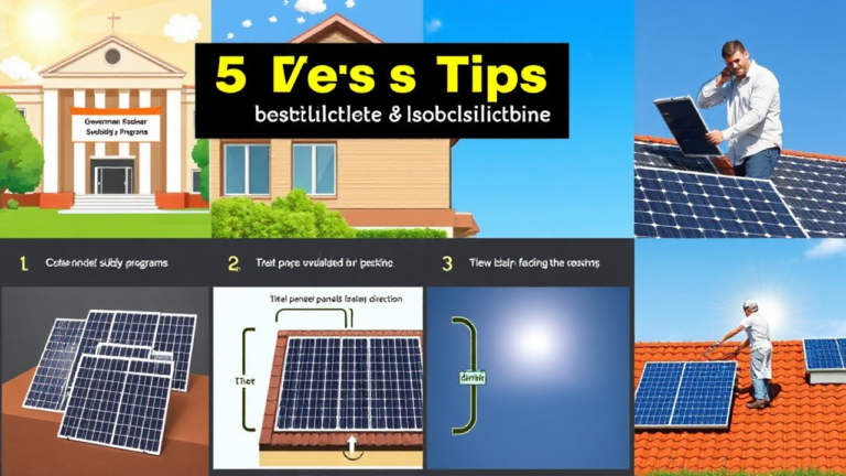 Dicas sobre como instalar painéis solares de forma eficiente.