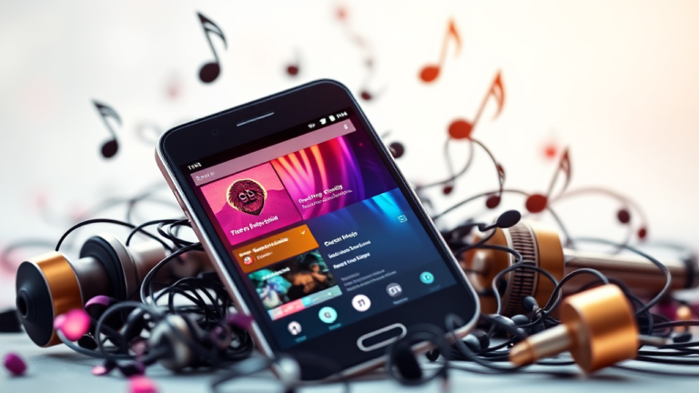 Imagem destacada de aplicativos para ouvir música no celular