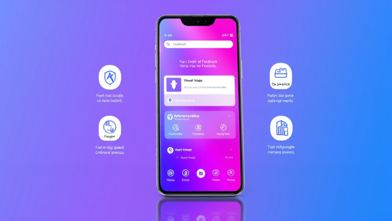 Imagem ilustrativa do aplicativo de otimização para Facebook em dispositivos móveis