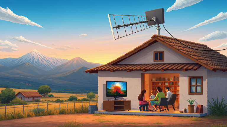 Imagem representativa do kit de antena digital gratuito, destacando sua importância na conectividade e inclusão digital.