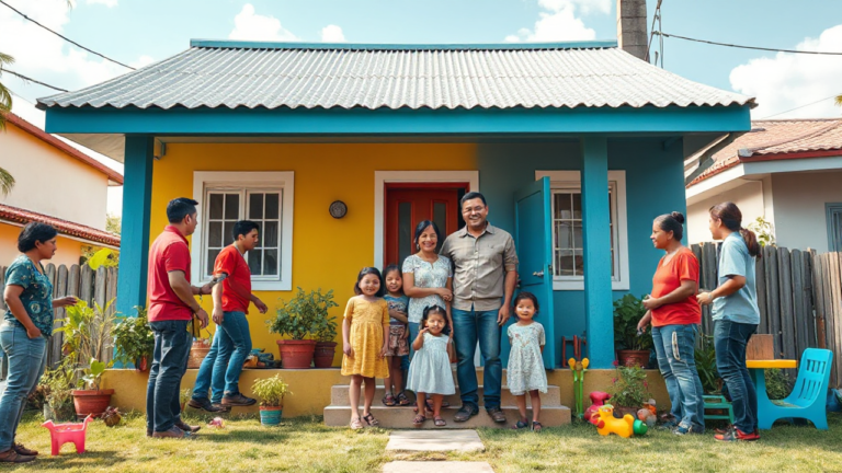 Imagem do bloco Lar Doce Lar do programa do Luciano Huck, mostrando a transformação de lares e a inclusão social.
