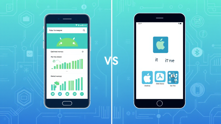 Imagem ilustrativa sobre otimização de memória para aplicativos em celulares Android e iOS.