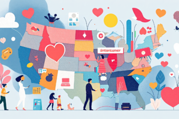 Imagem de destaque sobre aplicativos de namoro nos Estados Unidos, destacando suas características e tendências.