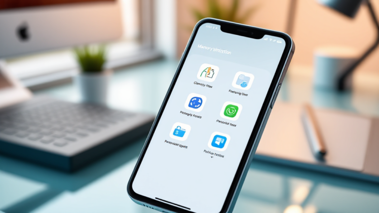 Imagem destacando os melhores aplicativos para otimização de memória em celulares Android e iOS.