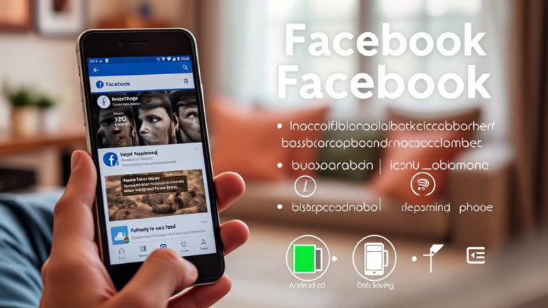 Aplicativo de otimização para Facebook em dispositivos móveis, aumentando a eficiência e a performance.
