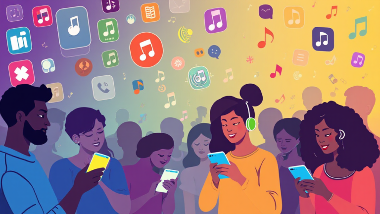 Imagem ilustrativa dos melhores aplicativos gratuitos para ouvir música no celular.