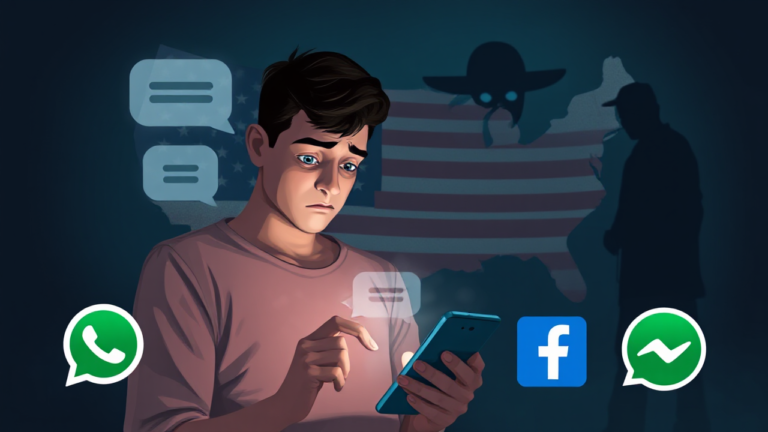 Imagem ilustrativa sobre aplicativos de espionagem em mensagens instantâneas.