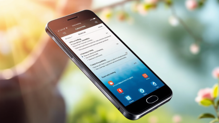 Imagem de um smartphone exibindo um aplicativo de leitura da Bíblia gratuitamente.
