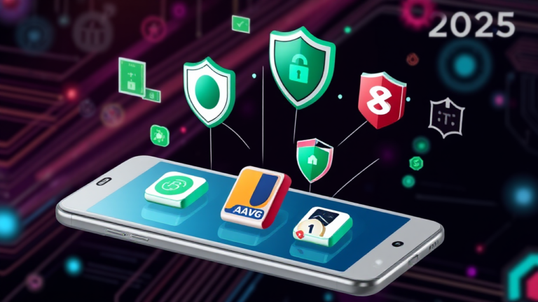 Imagem ilustrativa dos melhores aplicativos de antivírus para celulares Android e iOS.