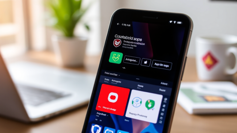 Imagem ilustrativa de antivírus gratuito disponível na Play Store e App Store para Android e iOS.