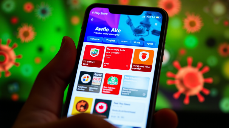 Imagem ilustrativa de aplicativos de antivírus gratuitos disponíveis para Android e iOS.