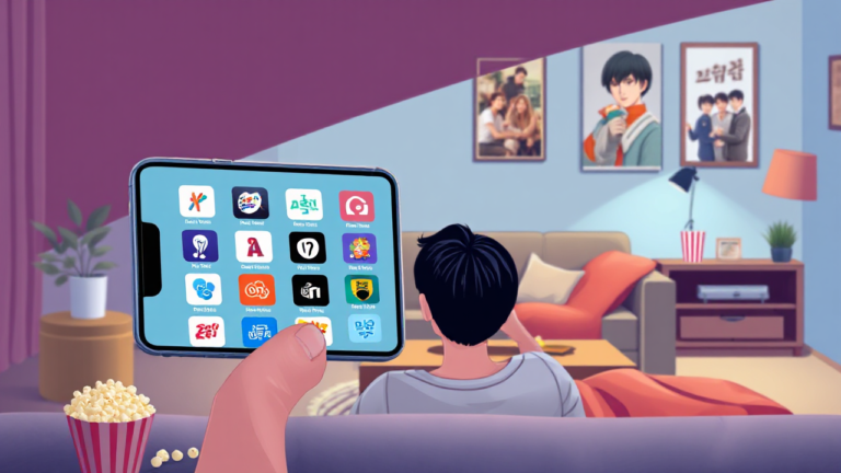 Imagem destacada sobre os melhores aplicativos de novelas coreanas para smartphones, mostrando uma seleção de ferramentas e funcionalidades.