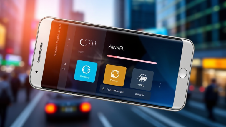 Imagem ilustrativa de um aplicativo para limpar e otimizar a memória RAM do celular Android e iOS.