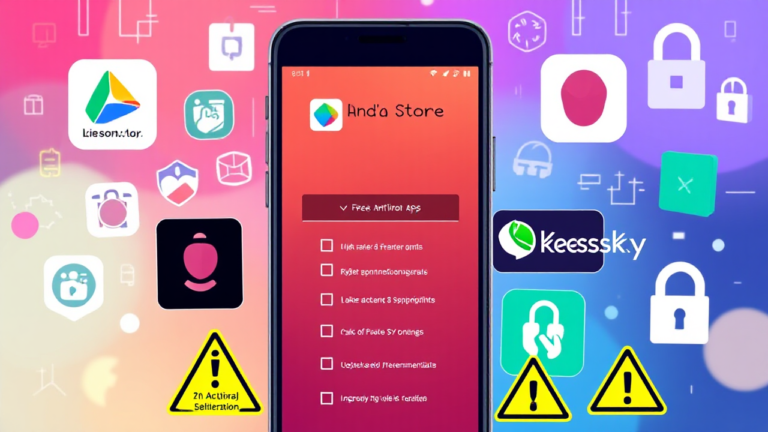 Imagem ilustrativa de aplicativos antivírus gratuitos disponíveis na PlayStore e AppStore para Android e iOS.