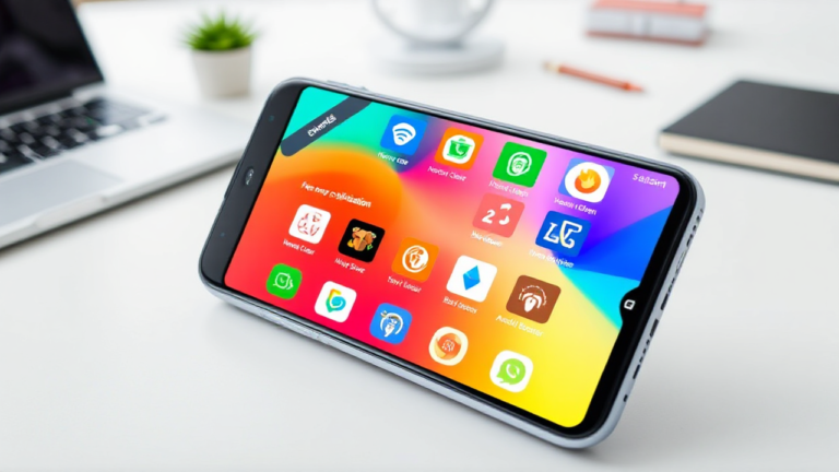 Imagem de smartphones exibindo aplicativos para otimização de memória.