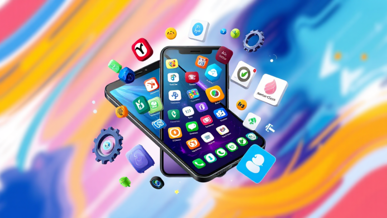 Imagem destacando aplicativos de otimização de memória para celulares Android e iOS.