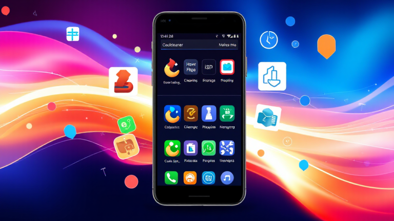 Imagem de um aplicativo que limpa e otimiza a memória de celulares Android e iOS.