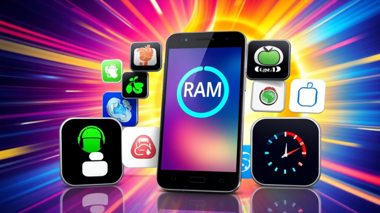 Imagem ilustrativa sobre soluções para memória RAM cheia em celulares Android e iOS.
