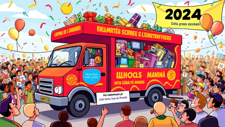 Imagem do sorteio Caminhão de Prêmios do Carlinhos Maia, destacando a oportunidade de ganhar prêmios e contribuir com ações sociais.