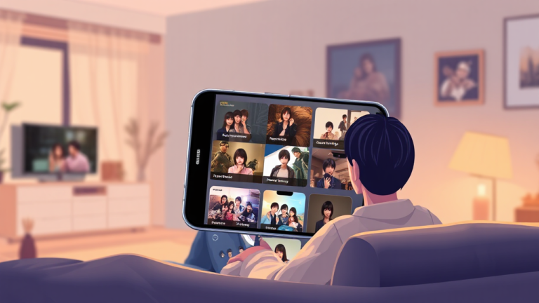 Imagem destacada de aplicativos para assistir doramas no celular, mostrando telas de streaming de novelas coreanas.