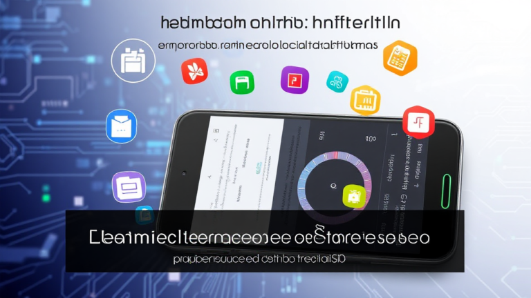 Imagem ilustrativa de um aplicativo para limpeza e otimização da memória RAM do celular.