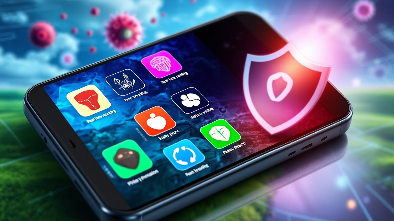 Imagem de aplicativos de antivírus disponíveis na Play Store e App Store