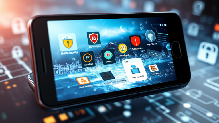 Imagem ilustrativa sobre aplicativos de segurança de dados e privacidade para celulares Android e iOS.