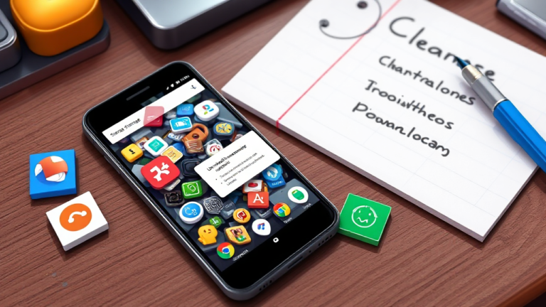 Imagem ilustrativa de aplicativos para limpeza de armazenamento em celulares Android e iOS.