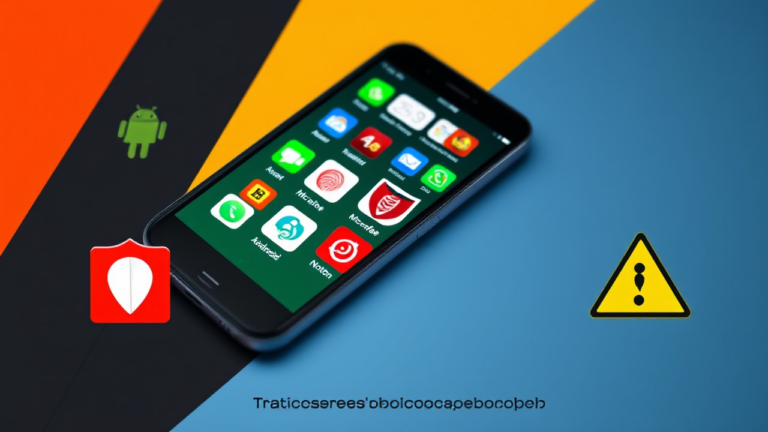 Imagem mostrando aplicativos de antivírus gratuitos disponíveis nas lojas Play Store e App Store para Android e iOS.