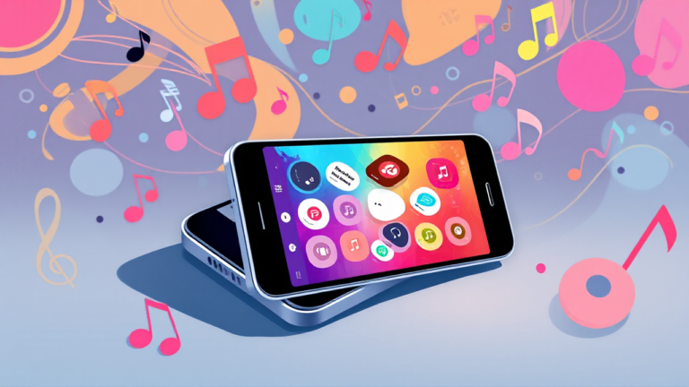 Imagem destacando aplicativos gratuitos para ouvir música no celular.